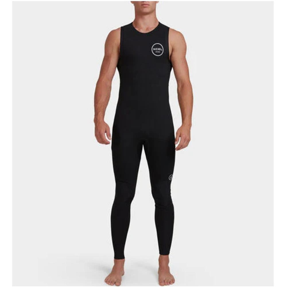 XCEL Men's Black John 2MM Axis Long Wetsuit Size S